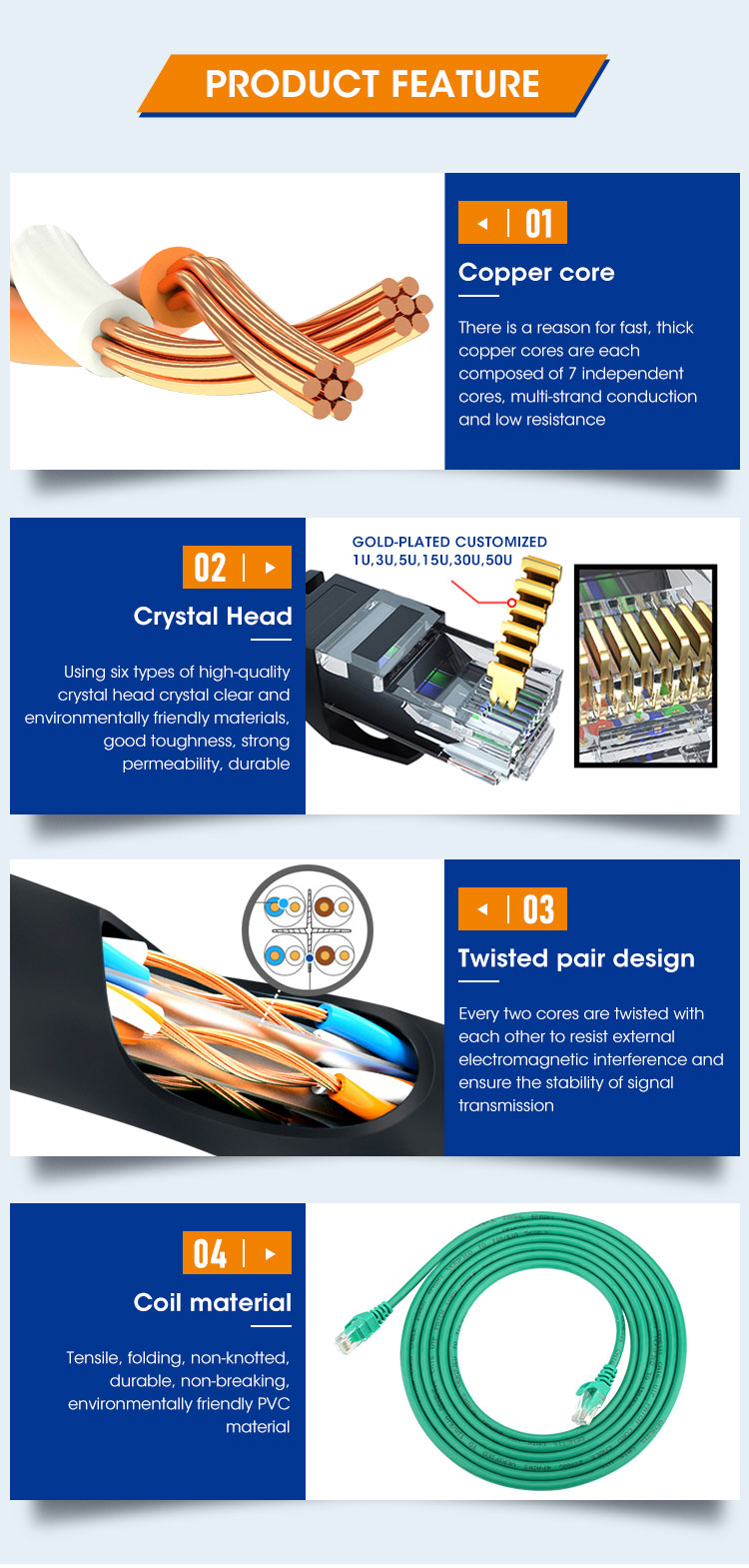 Cat8 SSTP Rj45 Communication Cable