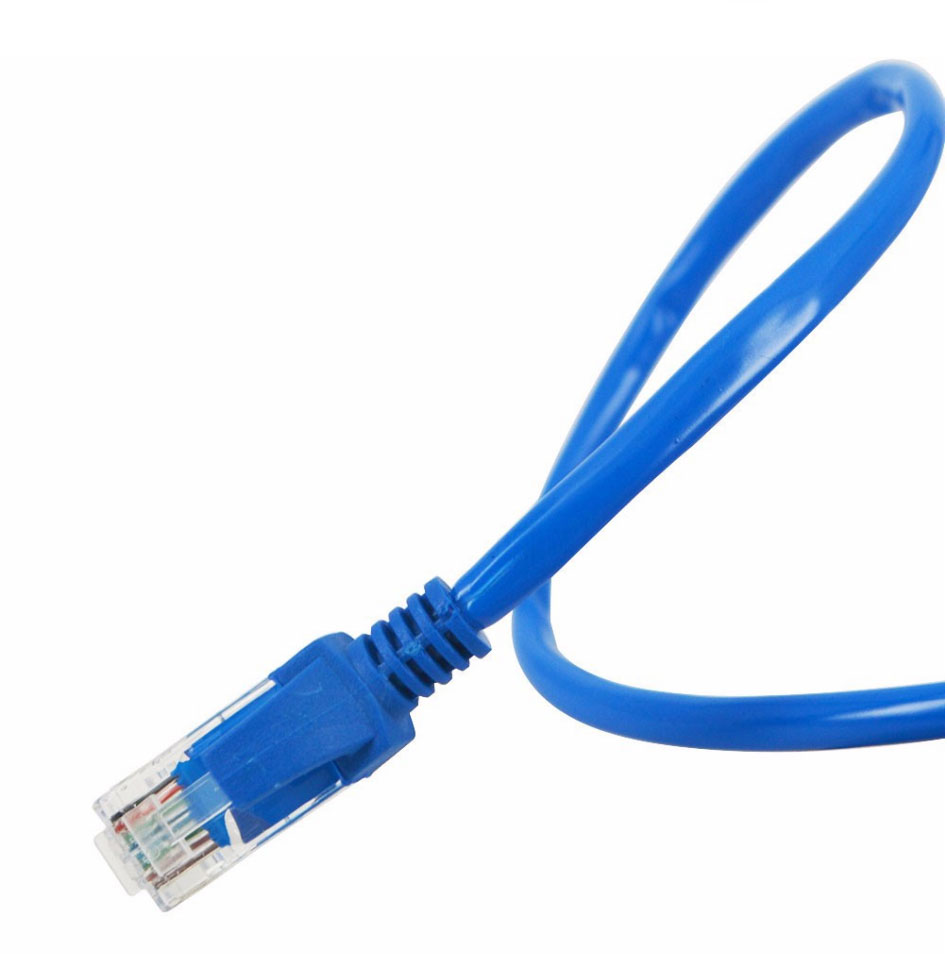 Blue RJ45 Ethernet Cable Internet LAN Cat5 CAT5e