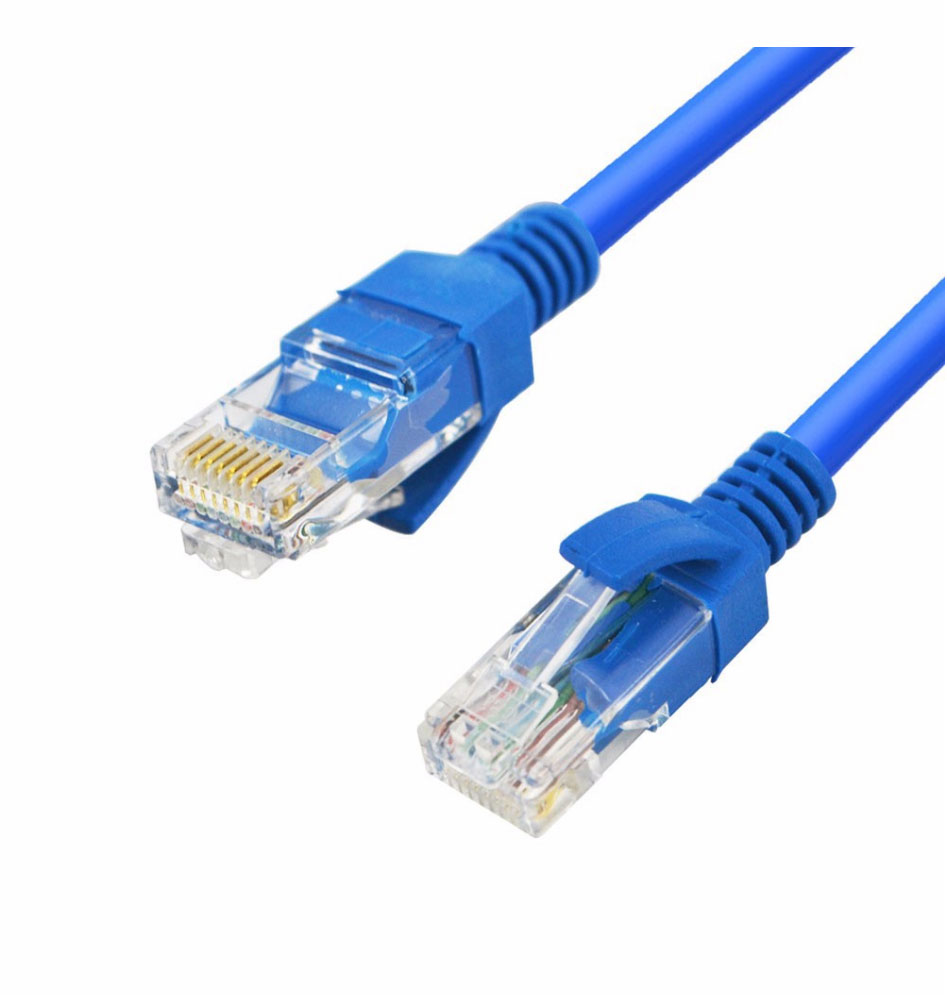 Blue RJ45 Ethernet Cable Internet LAN Cat5 CAT5e