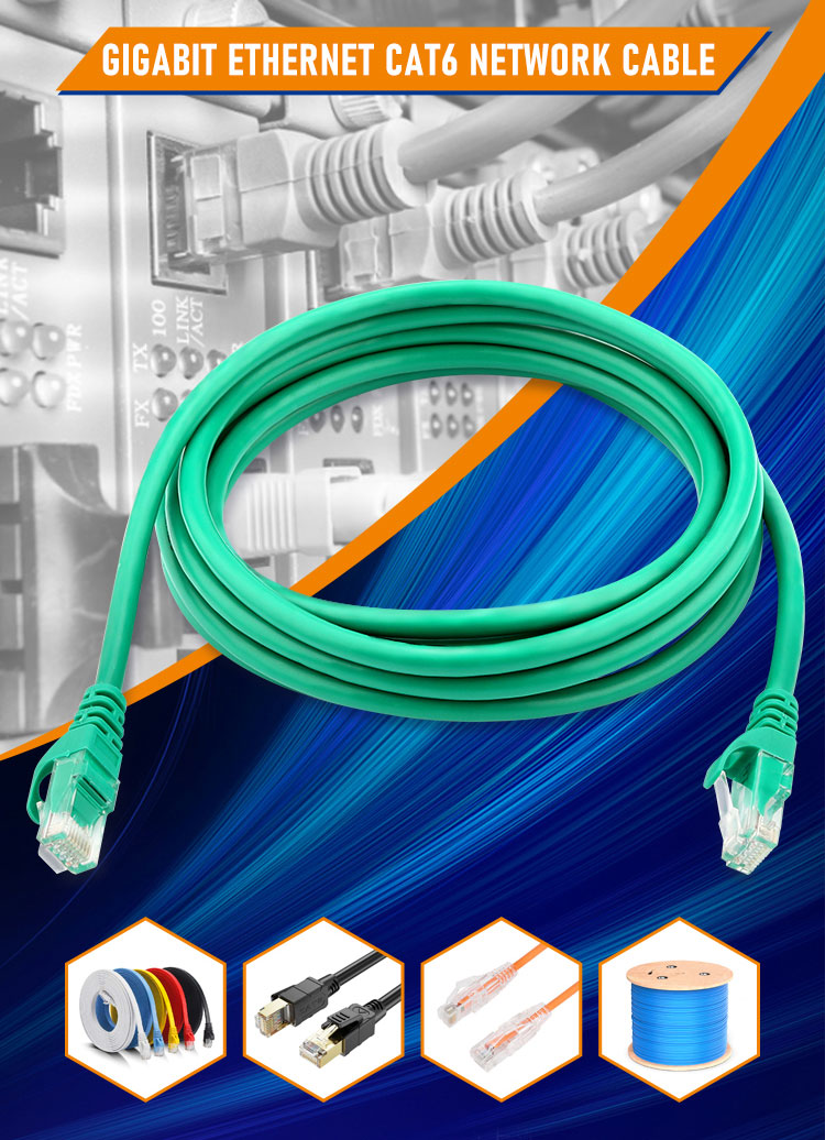 CAT6 Network Ethernet Patch Cable Assembly