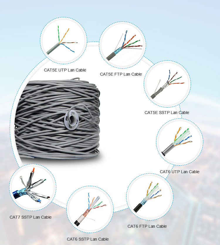 Customize Cat6 305m Internet Lan Cable