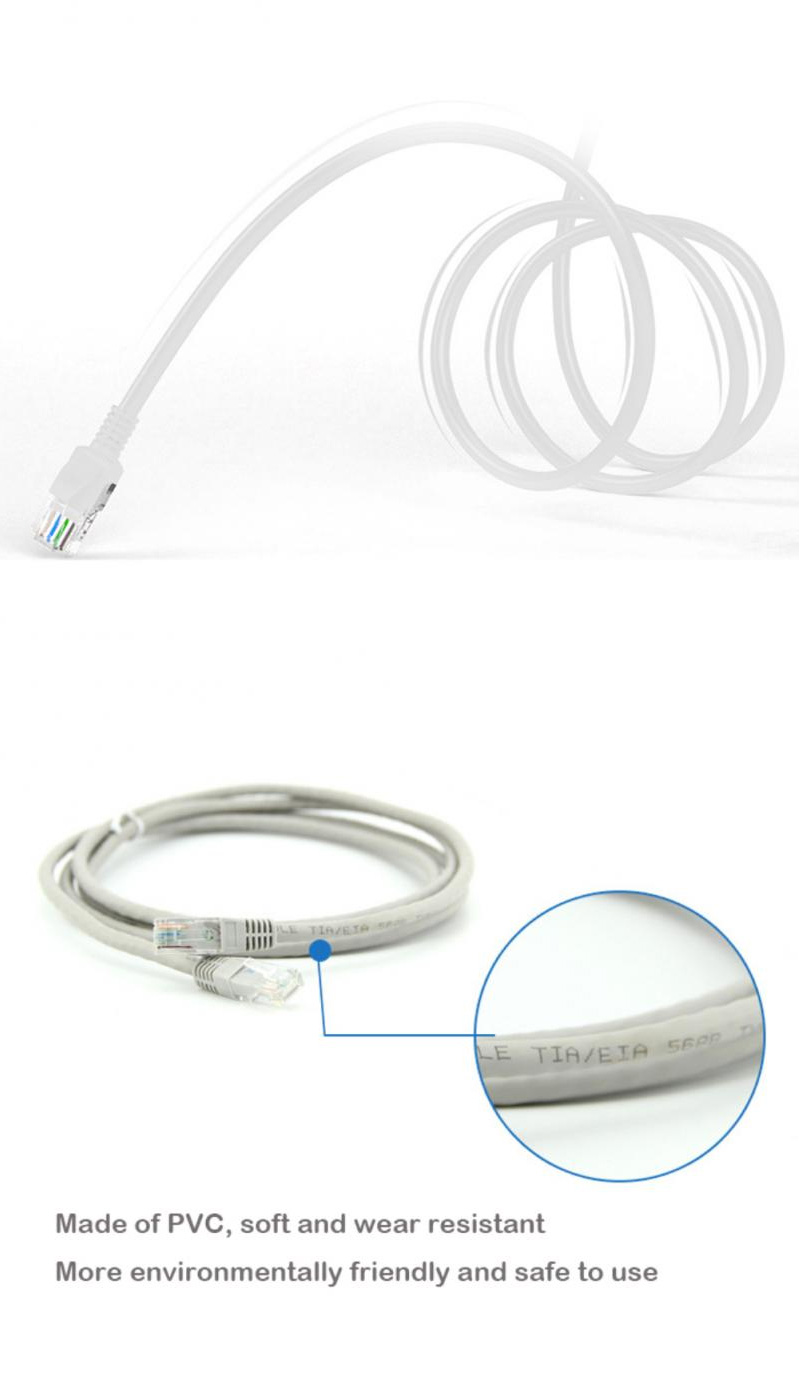 Round Ethernet Cat5 Lan Cable