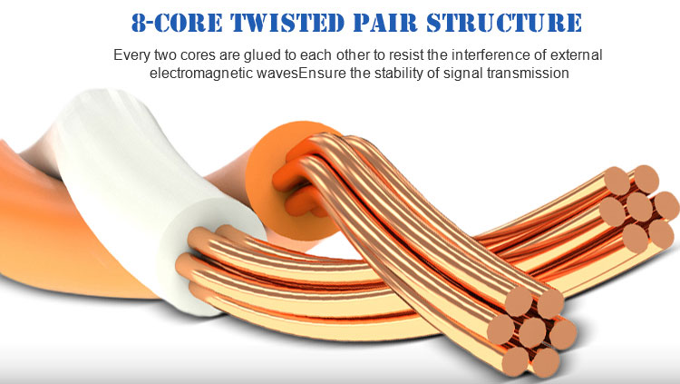 Twisted Cold Resistant Network Cat5e Cat6 Cable
