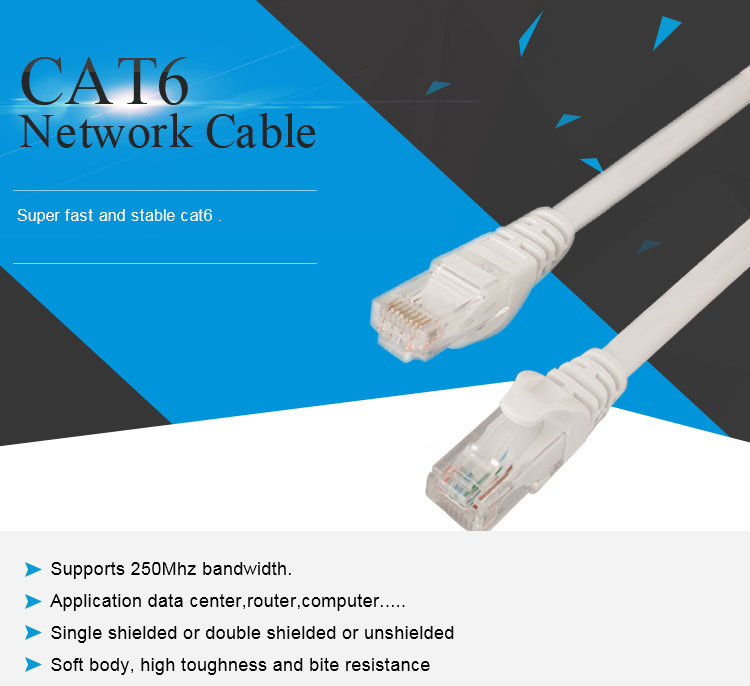 Waterproof Ethernet Cable Connector CAT6 Network Cable