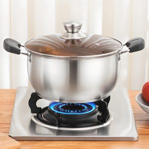 Double Handle Thickened Stainless Steel Stock Pot
