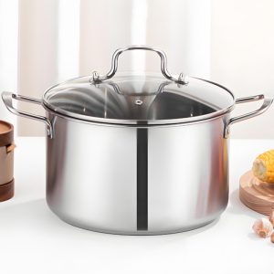China Double Handle Stock Pot Factory