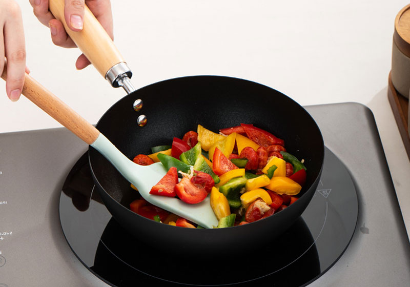 22CM Stainless Steel Wok