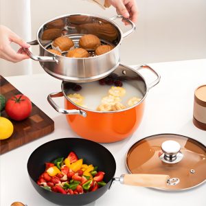 All in One Stainless Steel Cookware Set for Daily Cooking