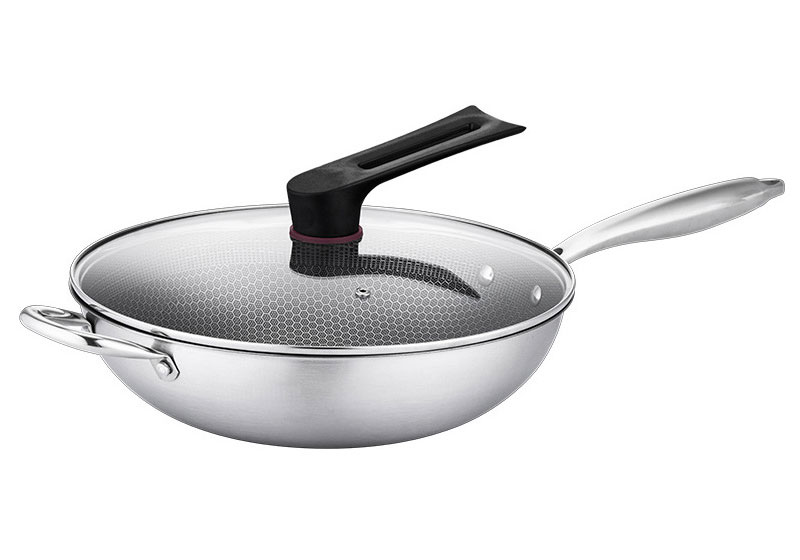 32cm Household Stainless Steel Non-Stick Frying Pan