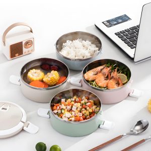 Round 304 Stainless Steel Lunch Box