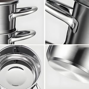 Thickened 2-Tier Stainless Steel Steamer