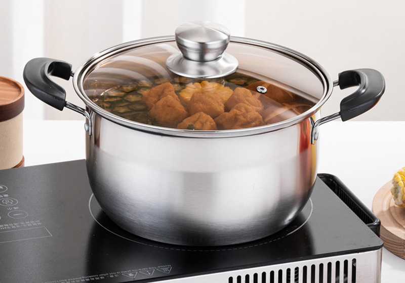 Stainless steel soup pot
