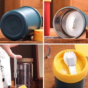 Built-in Foldable Spoon Cup