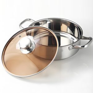 Amber Glass Cooking Pot Lids