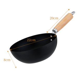 22cm Stainless Steel Non-Stick Wok
