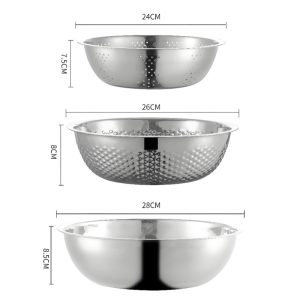 Stainless Steel Draining Basin Set