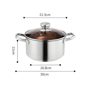 20CM Double-handle soup pot