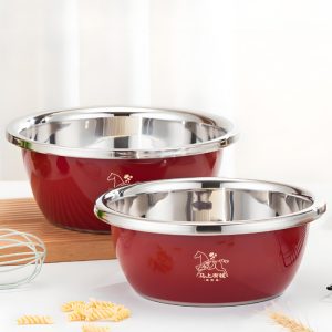 mirror polished metal bowl