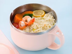 Student Lunch Cup with Cutlery Slot
