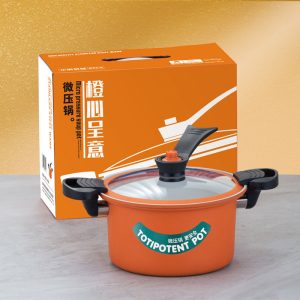 Stainless steel Totipotent pot OPP Transparent Bag + Gift Box with Handle