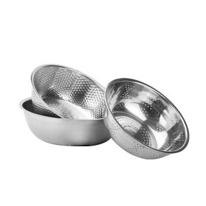 3-Piece Kitchen Colander Bowl