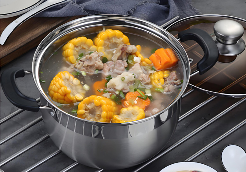 Safe cookware material for soup making